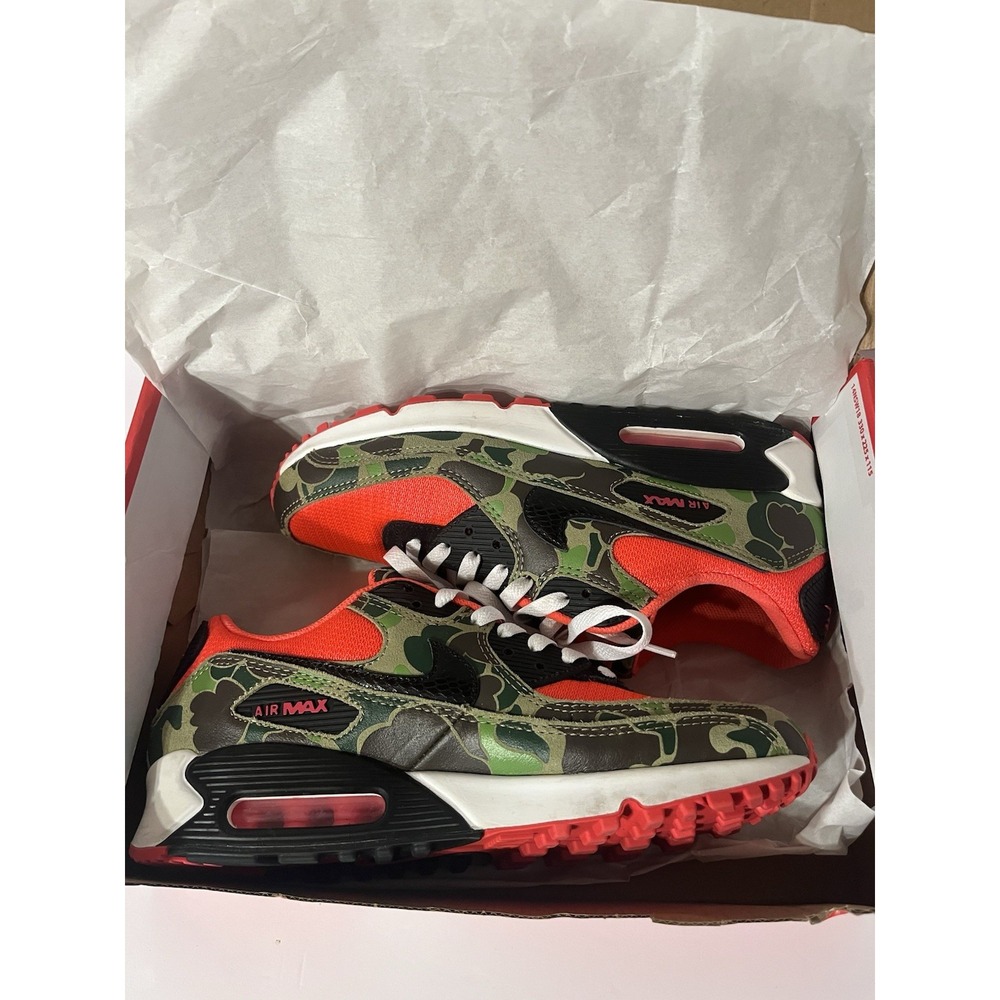Nike Air Max 90 Duck Camo Ghost Green Infrared CW4039 300 Sneakers Extra Laces 9